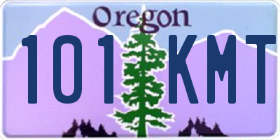 OR license plate 101KMT