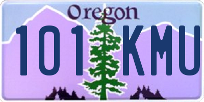 OR license plate 101KMU
