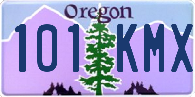 OR license plate 101KMX