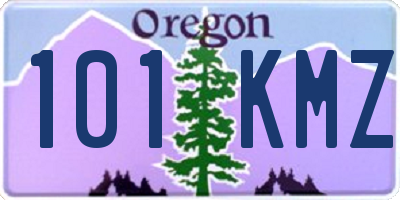 OR license plate 101KMZ