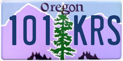 OR license plate 101KRS