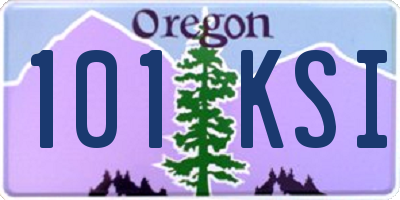 OR license plate 101KSI