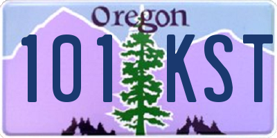 OR license plate 101KST