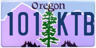 OR license plate 101KTB