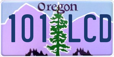 OR license plate 101LCD