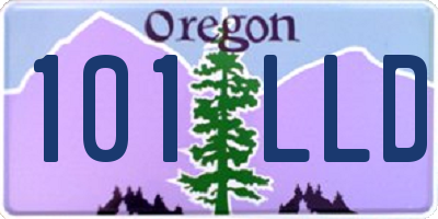 OR license plate 101LLD