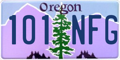 OR license plate 101NFG