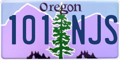 OR license plate 101NJS
