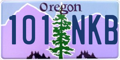 OR license plate 101NKB