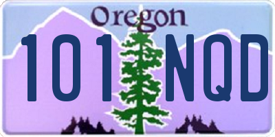 OR license plate 101NQD