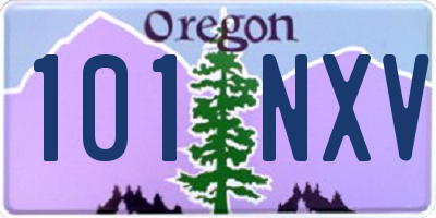 OR license plate 101NXV