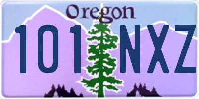 OR license plate 101NXZ