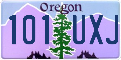 OR license plate 101UXJ