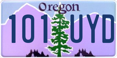 OR license plate 101UYD