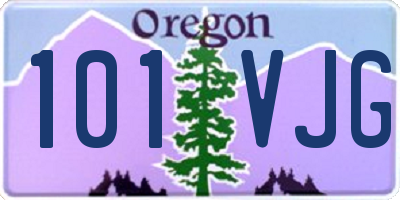 OR license plate 101VJG