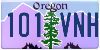 OR license plate 101VNH