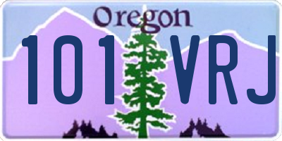 OR license plate 101VRJ