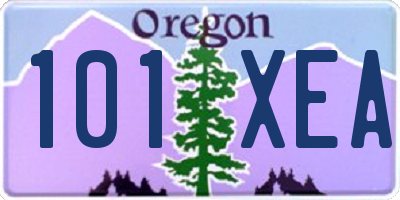 OR license plate 101XEA