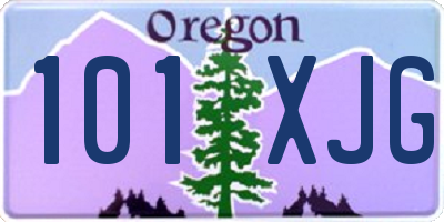 OR license plate 101XJG