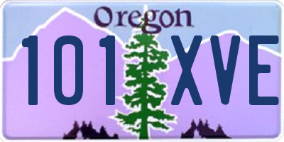 OR license plate 101XVE