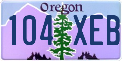 OR license plate 104XEB