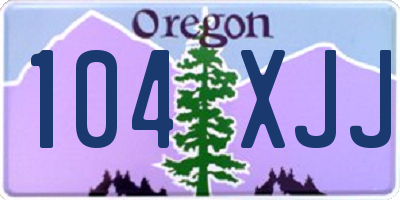 OR license plate 104XJJ