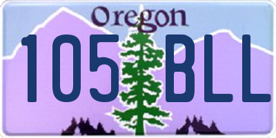 OR license plate 105BLL