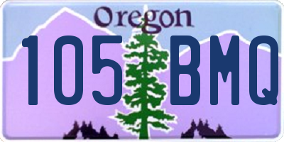 OR license plate 105BMQ