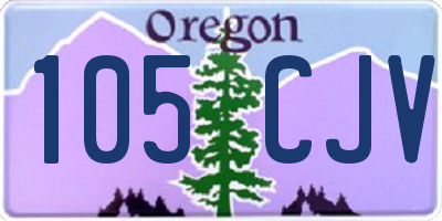 OR license plate 105CJV