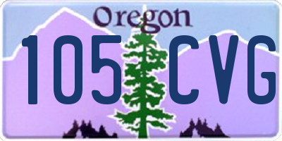 OR license plate 105CVG