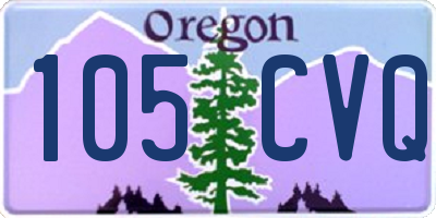 OR license plate 105CVQ