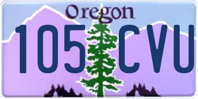 OR license plate 105CVU
