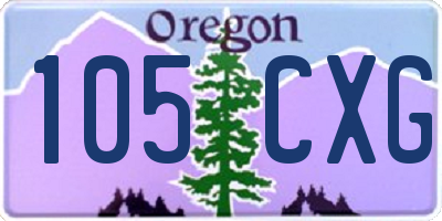 OR license plate 105CXG