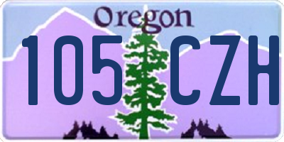 OR license plate 105CZH