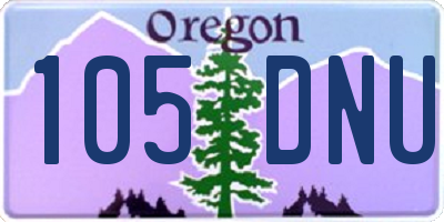 OR license plate 105DNU