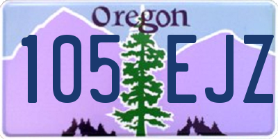 OR license plate 105EJZ