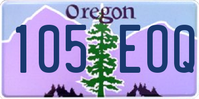 OR license plate 105EOQ