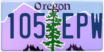 OR license plate 105EPW