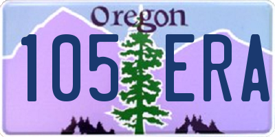 OR license plate 105ERA
