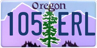 OR license plate 105ERL
