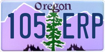 OR license plate 105ERP