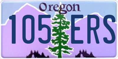 OR license plate 105ERS