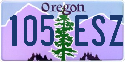 OR license plate 105ESZ