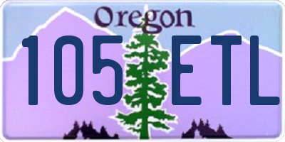 OR license plate 105ETL