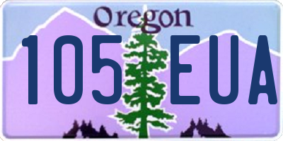 OR license plate 105EUA