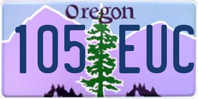 OR license plate 105EUC