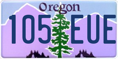 OR license plate 105EUE