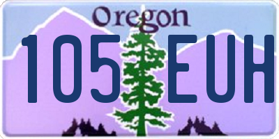 OR license plate 105EUH