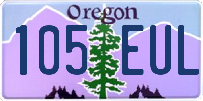 OR license plate 105EUL