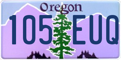 OR license plate 105EUQ